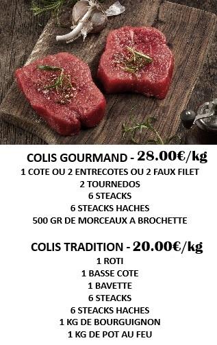 VENTE 30 et 31 JANVIER - BOEUF