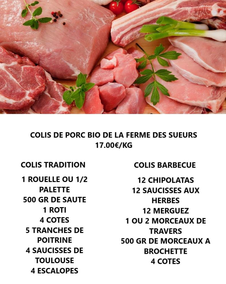 VENTE 25 et 26 SEPTEMBRE  -  PORC