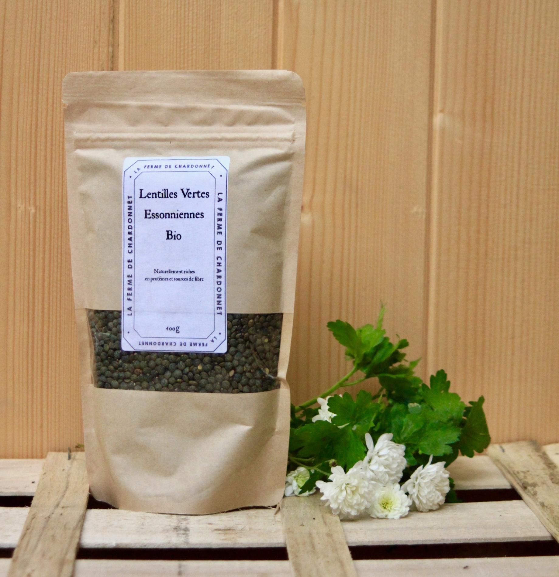 LENTILLES VERTES ESSONIENNE BIO - 400g