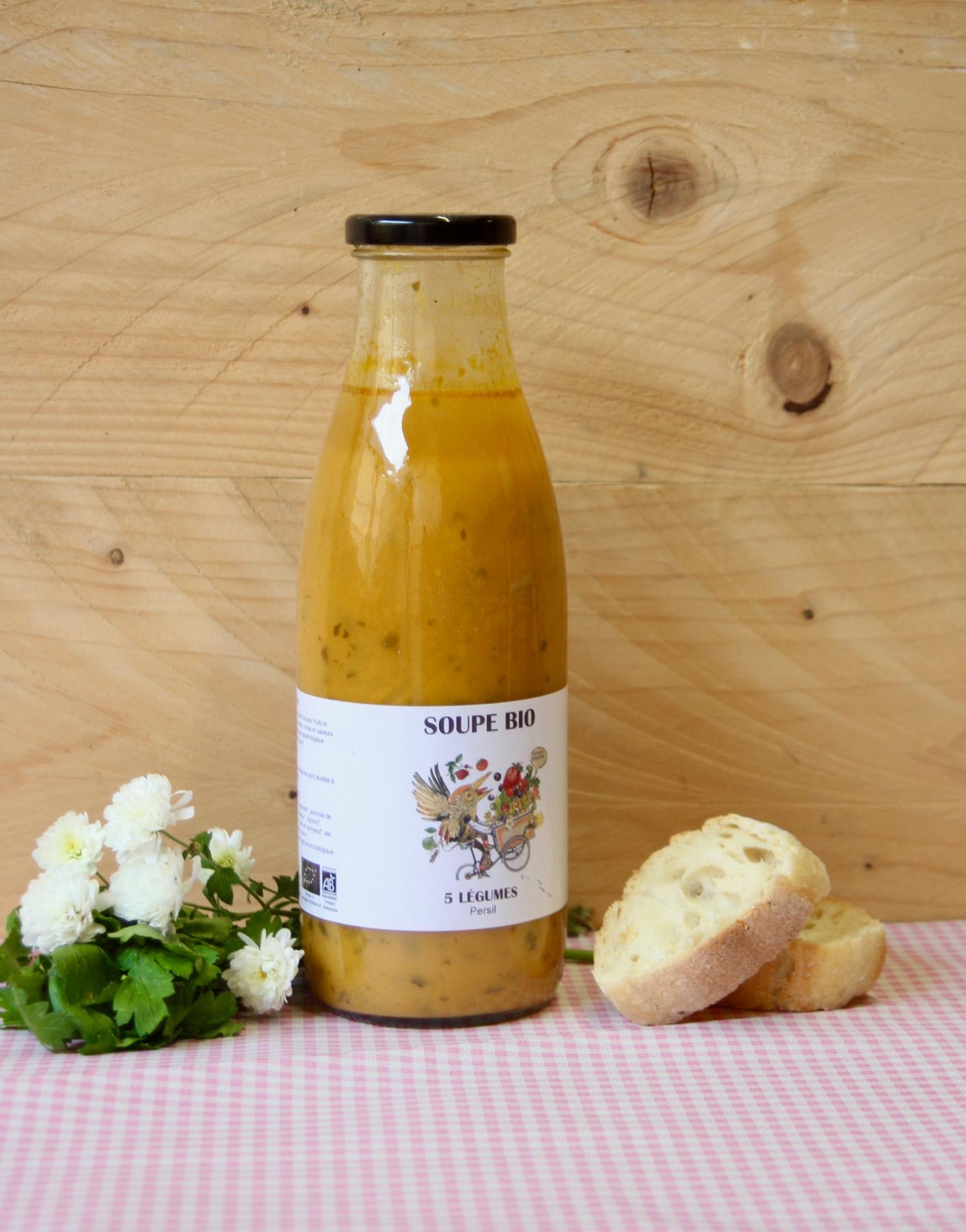 SOUPE AUX 5 LÉGUMES & PERSIL - 1L