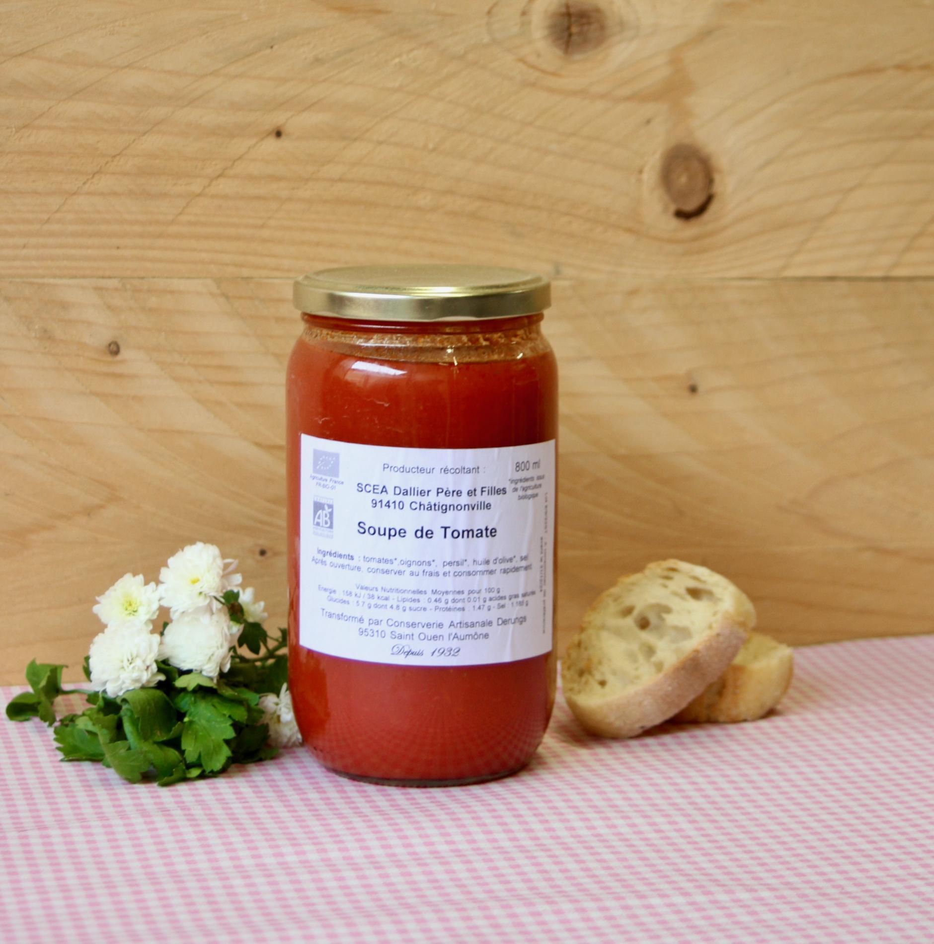 SOUPE DE TOMATES BIO - 0,8L