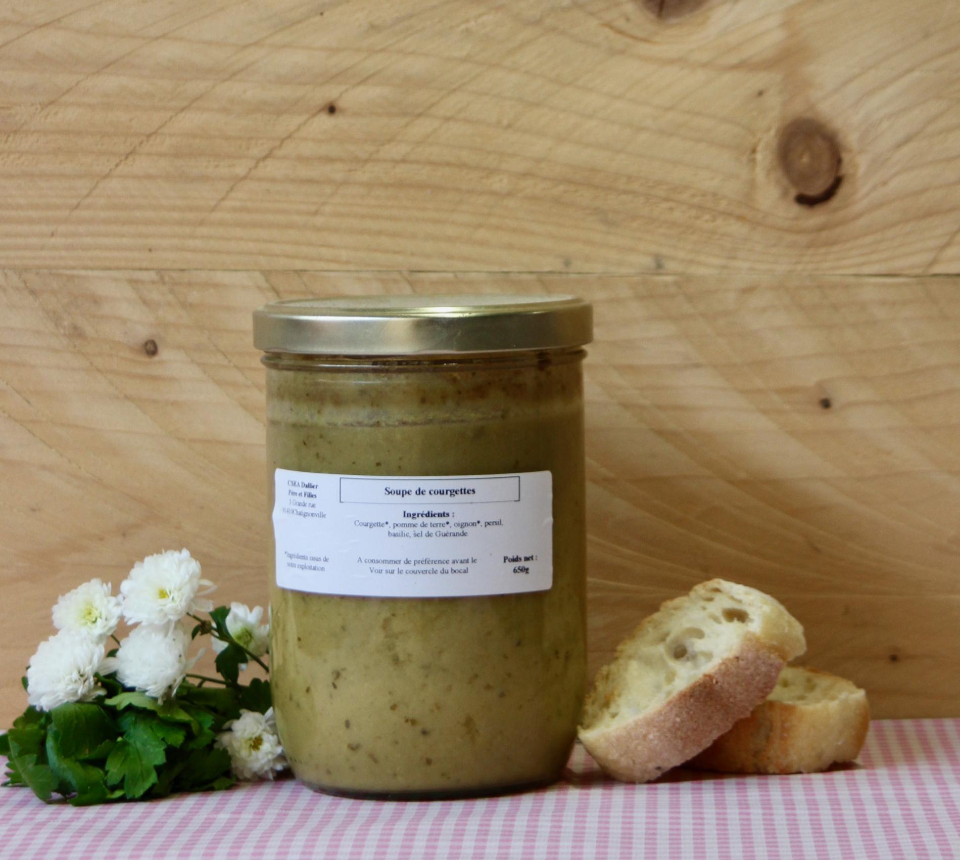 SOUPE BIO DE COURGETTES - 650g